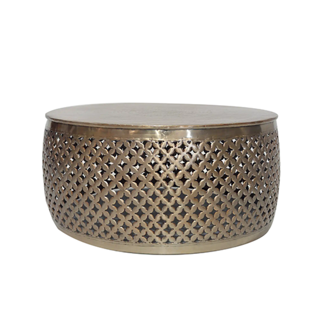 Aluminium Cutwork Coffee Table - Champagne image 0